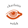 Charlotte Welch Logo, red eye icon and text